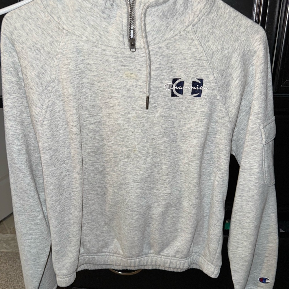 Champion Gray quarter zip Women’s Sweater